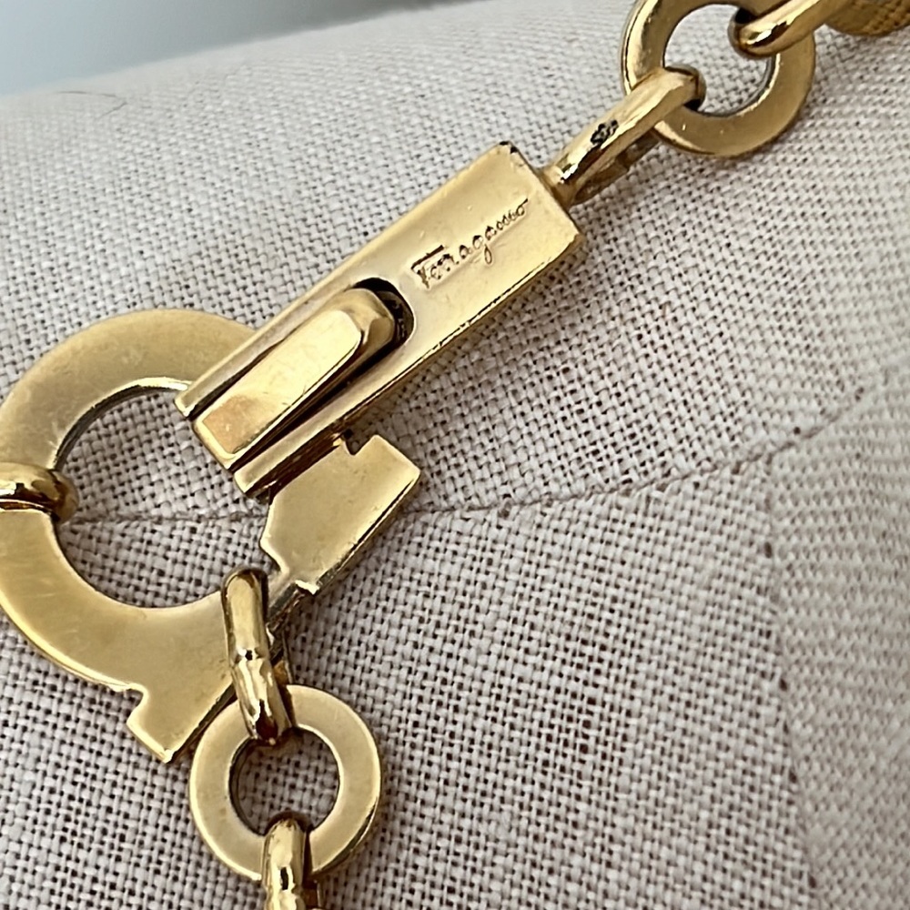 Ferragamo Gold Belt/Necklace Vintage - Picture 2 of 6